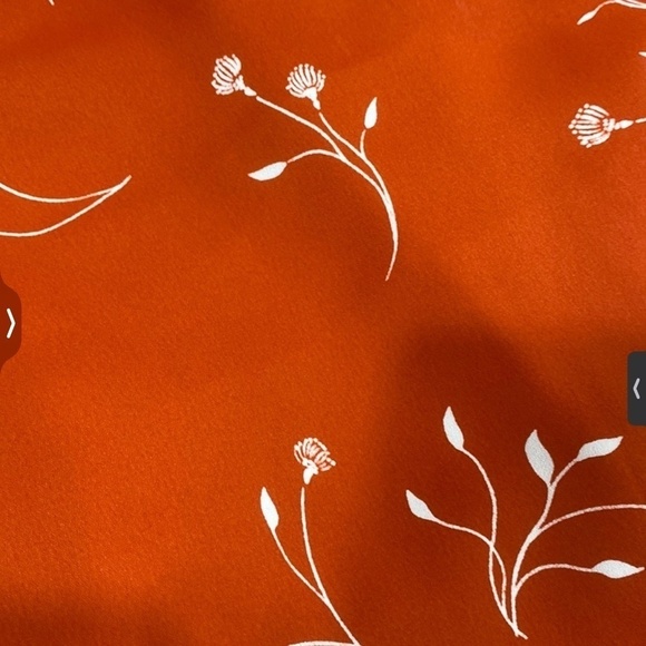 REVOLVE x Joie Allea Blouse Peasant Orange Cinnamon/Cream As seen on TV Sz S - Picture 2 of 16